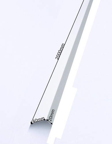 Aluwinkel 40x20mm