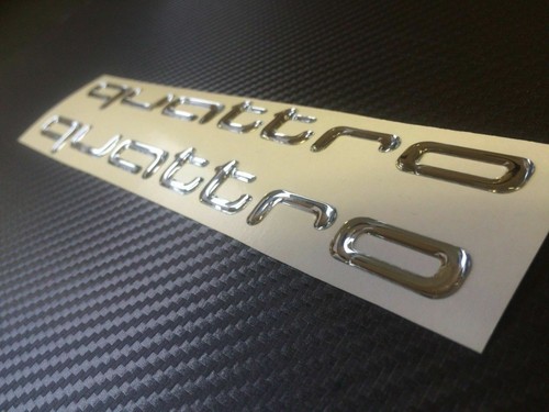 Audi quattro side decals - side,