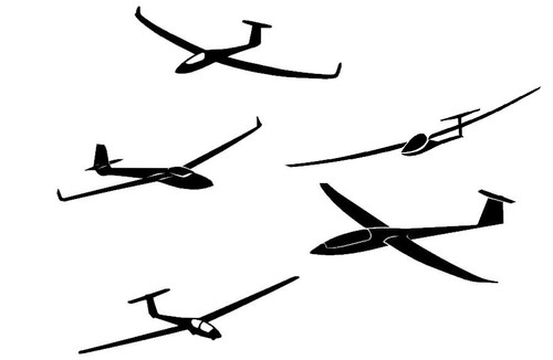Aufkleber segelflugzeug - aufkleber,