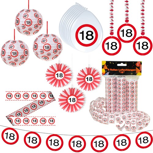 Deko geburtstag set party - deko, 18.geburtstag