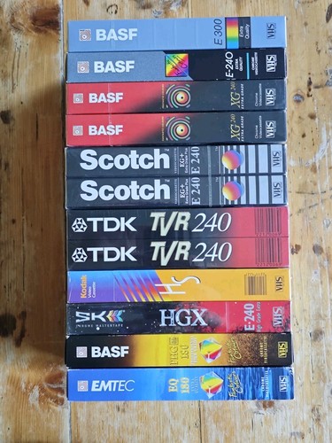 12x vhs leerkassetten - leerkassetten,