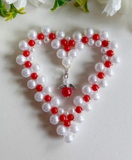 Herz mit Perlen  und Engel