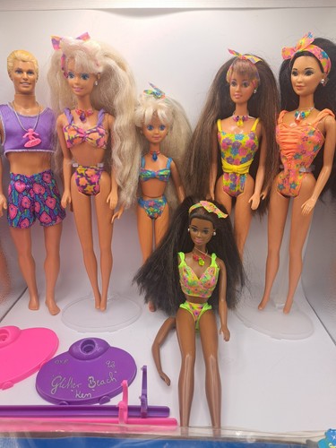 Glitter beach barbie konvolut - beach,