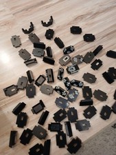 LEGO  64 x Panele  Burgwände schwarz - Mauern Ritterburg