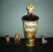 SHREK 4 mit 4 Topper / Figuren