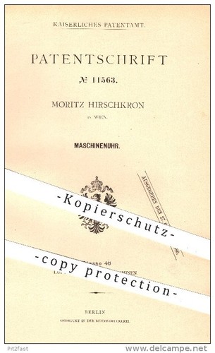 Original patent moritz - -,