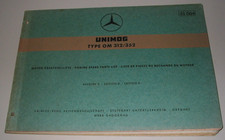 Ersatzteilkatalog Mercedes Unimog Typ OM 312 / 352 Motor Ersatzteilliste 05/1969