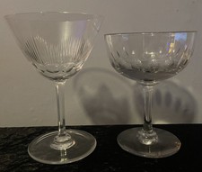 Antike facettierte Glas Sekt