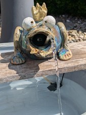 Wasserspucker frosch keramik - wasserspucker,