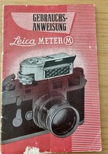 Leicameter M Original-Gebrauchsanleitung Belichtungsmesser für M3