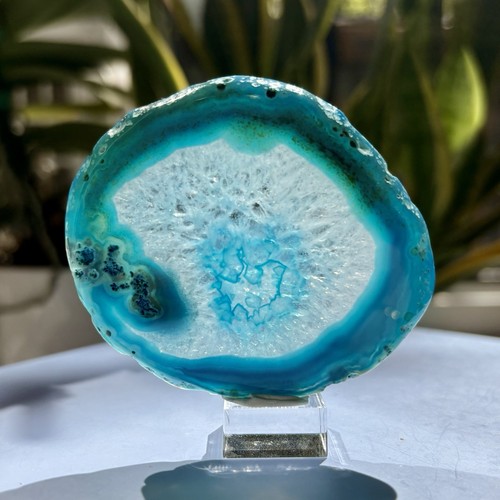 Achatscheibe blau 70x60mm - achatscheibe,