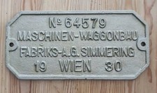 Original Eisenbahn Schild