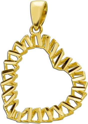 Herz anhänger gelbgold 333 - herz,