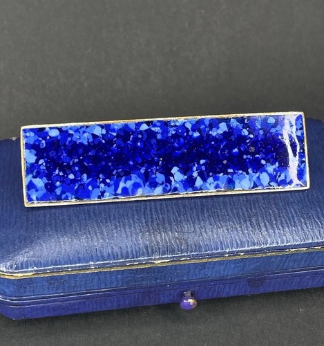 Perli brosche blaue - blaue, emaille