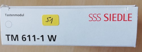 Siedle tastenmodul 611 - tm, w