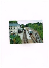 ANSICHTSKARTE- FOTOKARTE- OELSNITZ-BAHNHOF
