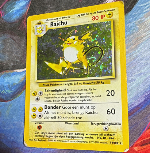 Pokémon tcg raichu holo - pokémon,