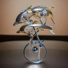 DELPHINE Kristallglas Messing