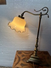 Lampe LeuchteNachttisch Schlafzimmer Messing Oder Bronze Glas Jugendstil Antik