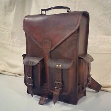 Herren Neu Echt Leder Rucksack umhängetasche vintage Backpack leder tasche
