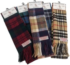 100% Lammwolle Tartan Schal