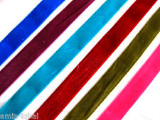 3 Meter Samtband Borte Webband verschiedene Farben 25mm breit (1,73€ pro Meter)