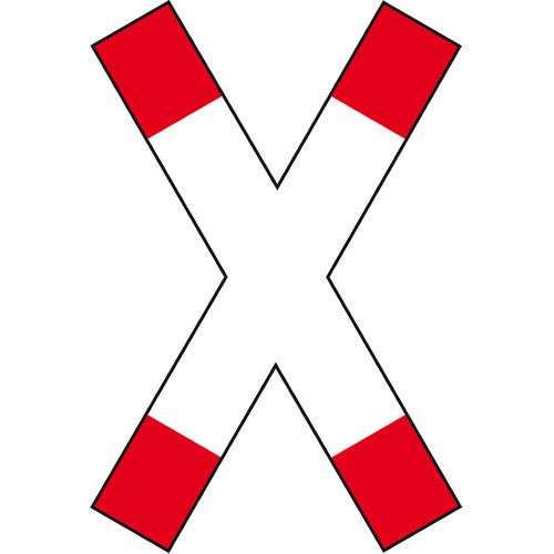 Verkehrszeichen andreaskreuz - verkehrszeichen,