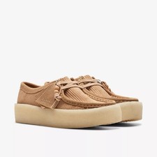 Clarks Originals Wallabee Cup Tan Cord UK Größe 5,5 D EU 39