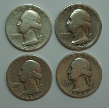 4 90% Silber Washington