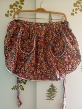 Schürze orange bunt - , vintage