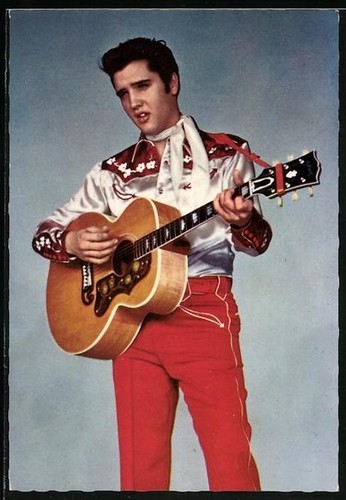 Ansichtskarte musiker elvis - ansichtskarte,