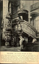 FREIBERG Sachsen ~1920/25 die beiden Kanzeln im Dom mit Beschreibung Text