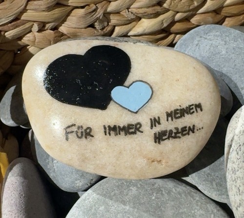Trauer handbemalter stein - trauer,handbemalter,