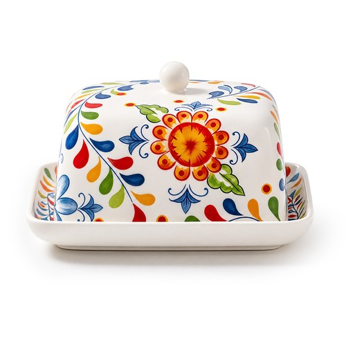 Keramik butterdose mit deckel - keramik,