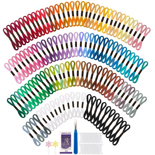 120 stück stickgarn set 8m6 - stück,