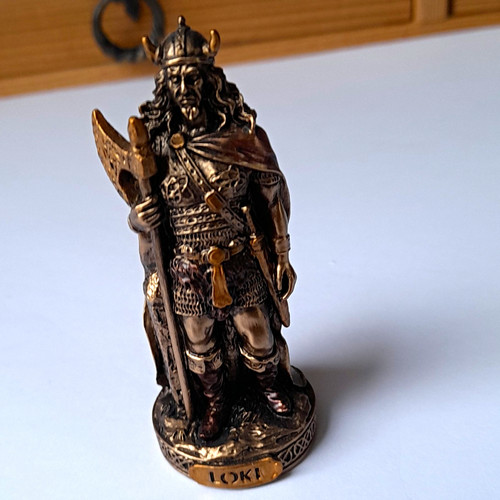 Loki figur statue bronzefarben - figur/statue,