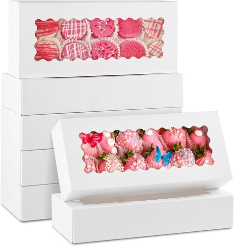 Weiße backwarenbox mit - weiße,