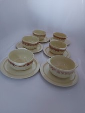 Vintage 6 Suppentassen mit