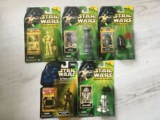 Star Wars POTF R2-Q5, FX-7, R4-M9 etc. Set 3.75 (ab 1998) FÜR AUSPACKER