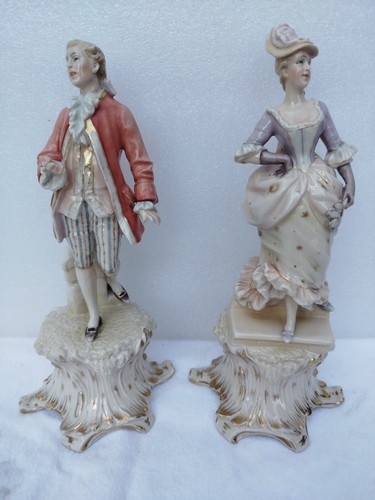 Zwei porzellan figuren - porzellan, dame