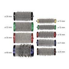 12x Borsten Metallwickler Lockenwickler Perm Dauerwellenwickler Drahtwickler 