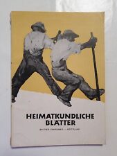 Heimatkundliche Blätter für