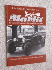 Oldtimer Markt, Heft 4/1981; VW Käfer Hebmüller Cabrio - 4-türig; Einsatzwagen