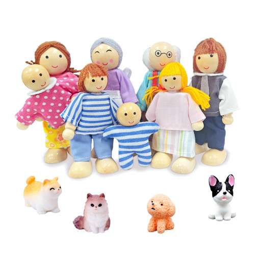 Puppenhaus puppen familie set - puppenhaus,