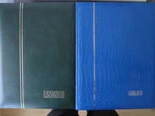 2 große LINDNER Steckalben mit 60 und 64 Seiten gebraucht gut erhalten