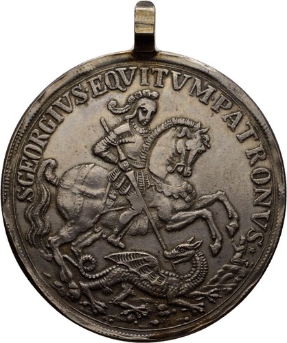 Medaille sankt georg - sankt, schiff