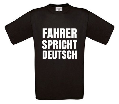 Fahrer spricht deutsch t - fahrer, deutsch!