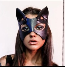 Neu Gesicht Katze Ledermaske