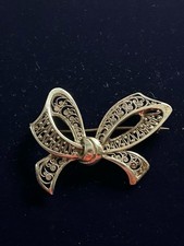 Vintage Silber 835‘ filigrane Brosche