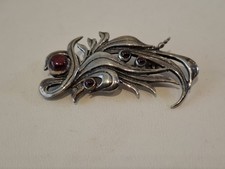 Jugendstilbrosche aus Silber